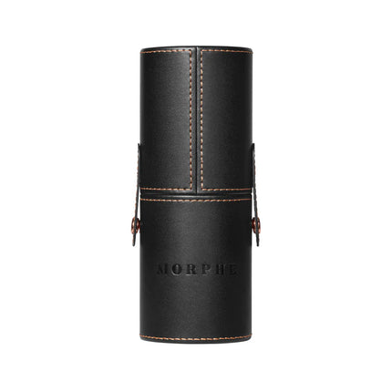 Seau de brosse de maquillage en cuir
